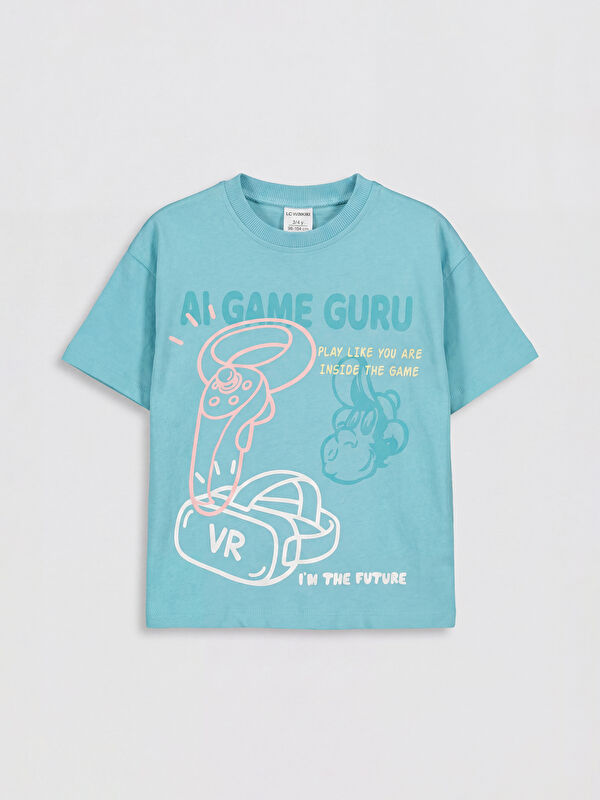LCW Kids Nostaljik Maymun Baskılı Erkek Çocuk Tişört