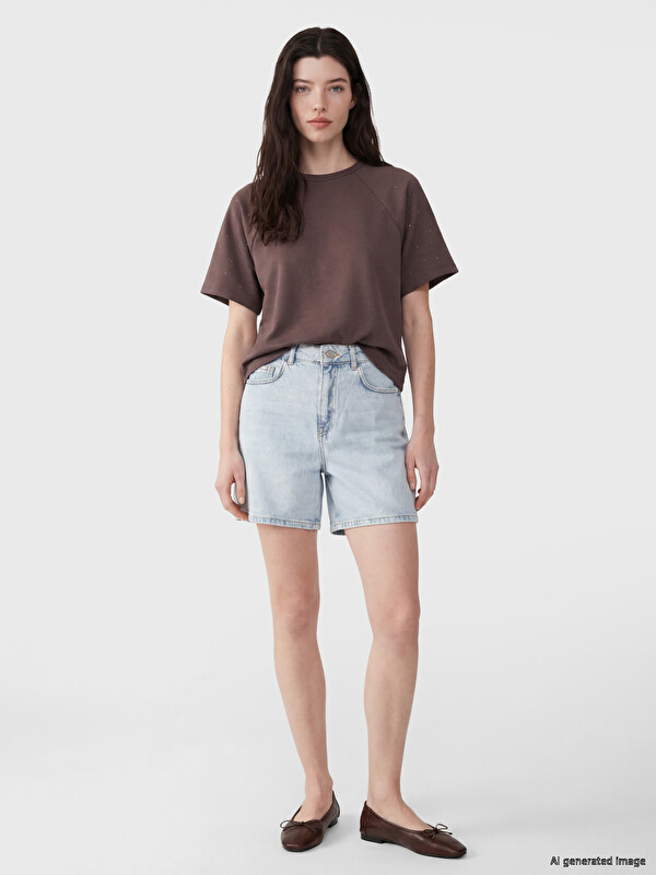 LCW Comfort Regular Fit Kadın Jean Şort