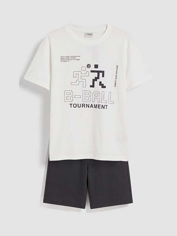 LCW Kids Printed Boys' Shorts Set