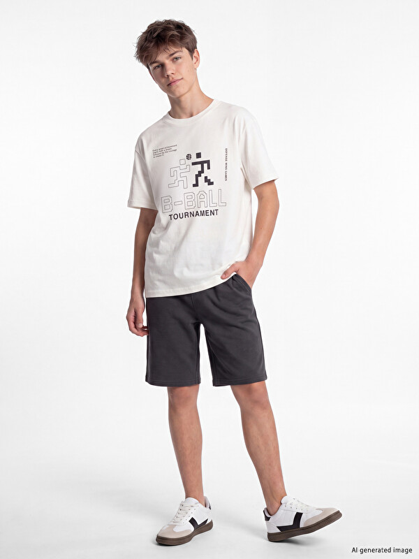 LCW Kids Printed Boys' Shorts Set