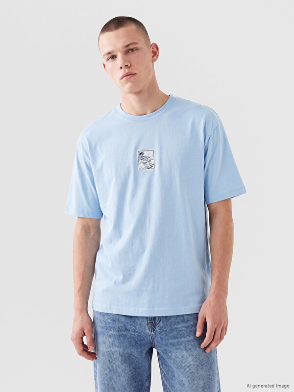 XSIDE Crew Neck Printed Men's T-Shirt