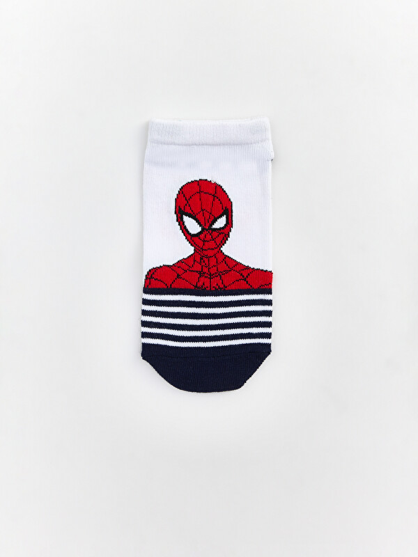 LCW Kids Spider-Man Baskılı Erkek Çocuk Patik Çorap