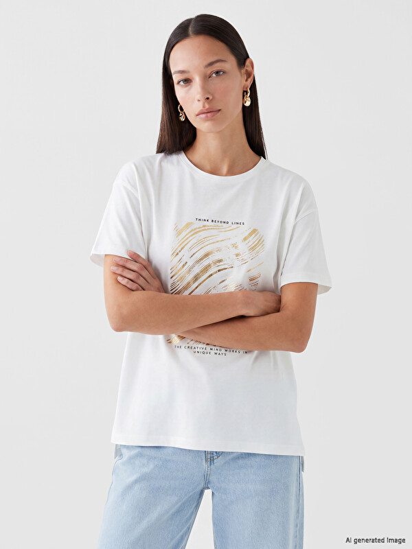 LCW EVERYDAY Woman White T-Shirt