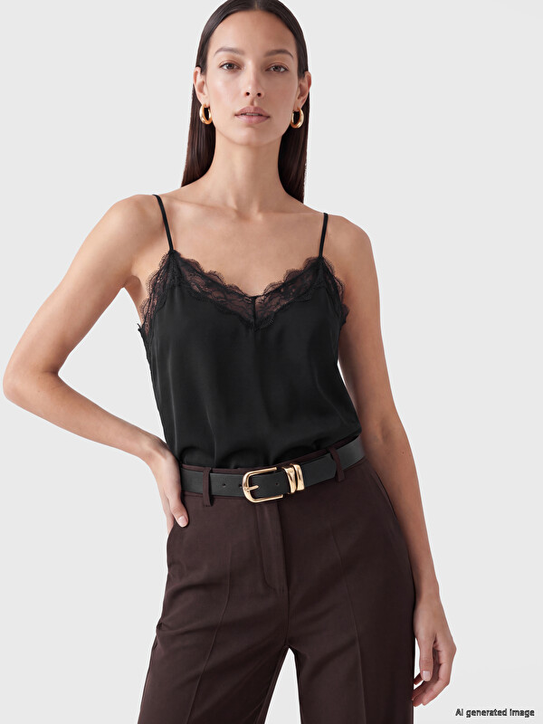 LCW ACCESSORIES Leather Look Women's Belt