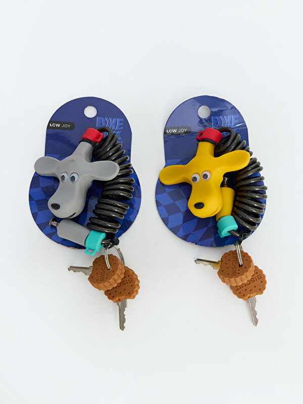 LCW JOY Animal Figured Spiral Cabled Bicycle Lock