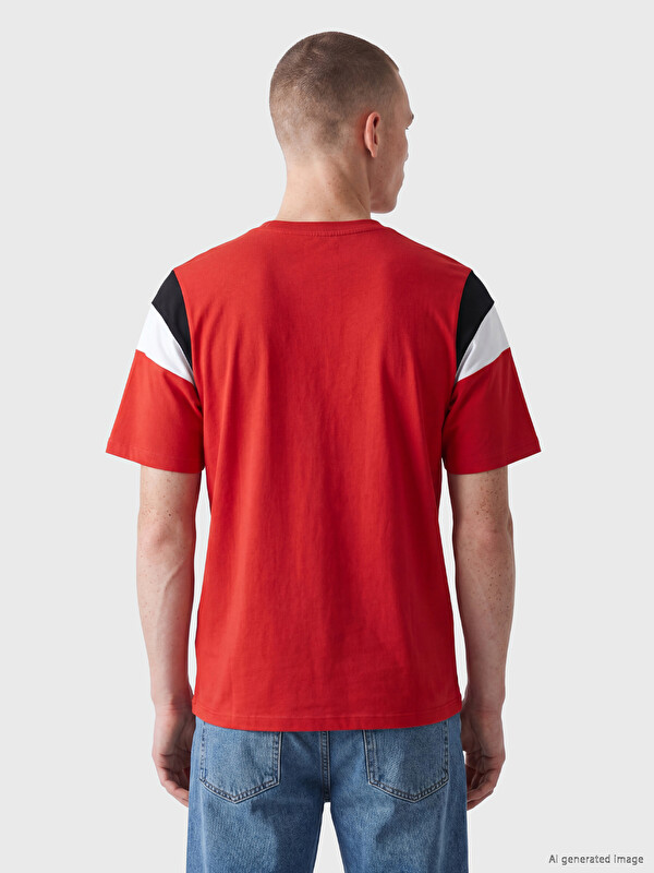 Kappa LC WAIKIKI Bisiklet Yaka Nakışlı Unisex Tişört