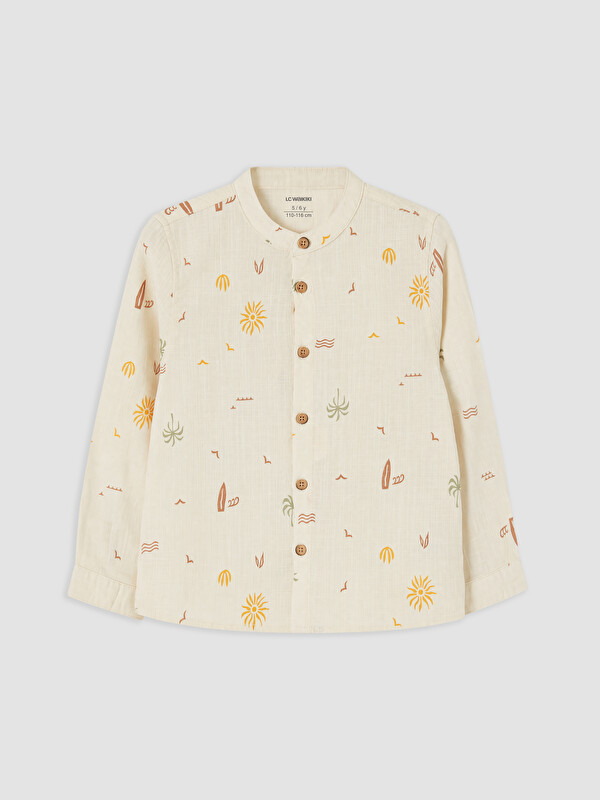 LCW Kids Boy Beige Shirt