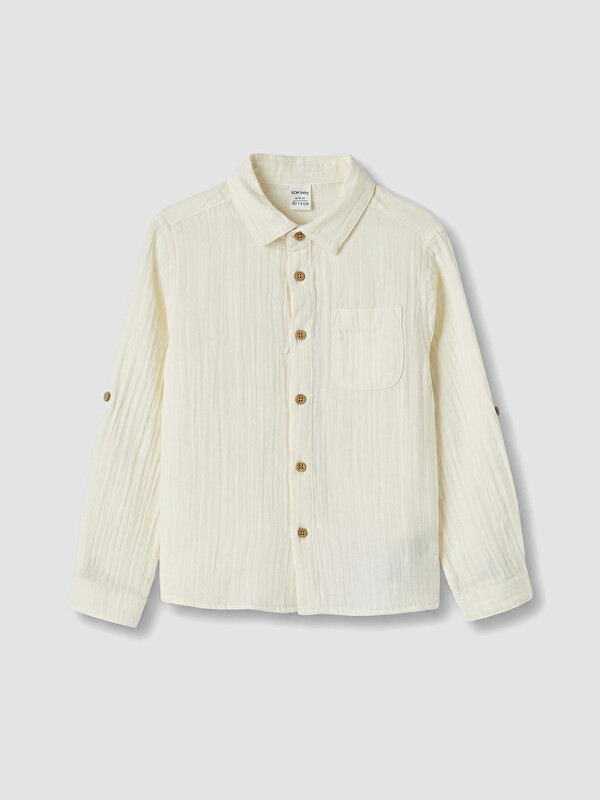 LCW Kids Boy Beige Shirt