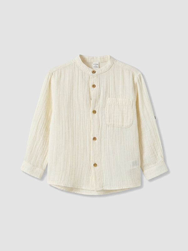LCW Kids Boy Beige Shirt