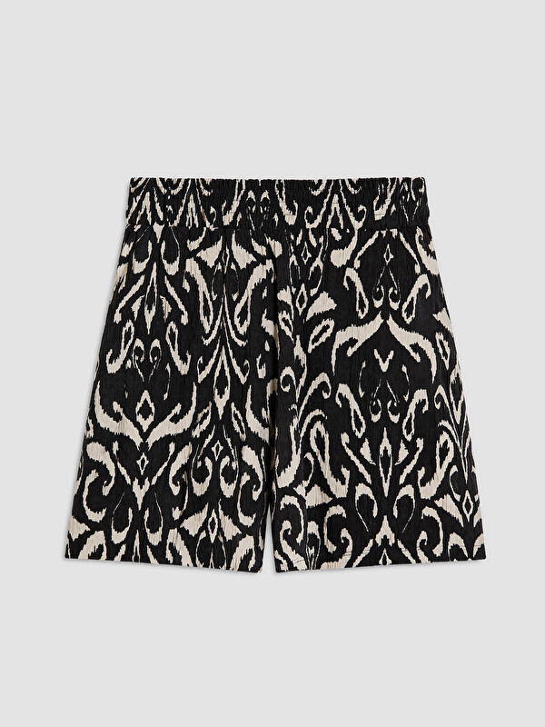 LCWAIKIKI Classic Elastic Waist Patterned Women's Shorts