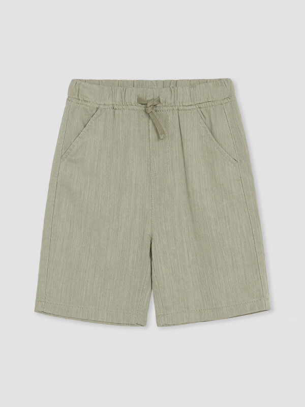 LCW Kids Shorts en gabardine à taille élastique pour garçon