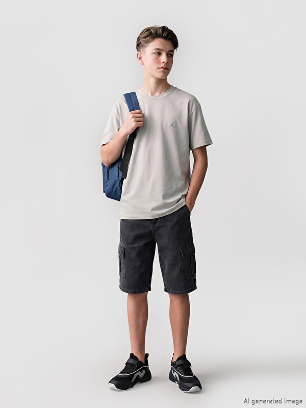 LCW Kids Baskılı Erkek Çocuk Soft Touch Tişört