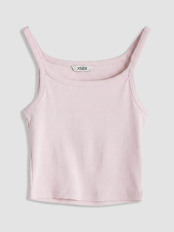 XSIDE U Yaka Kadın Fitilli Crop