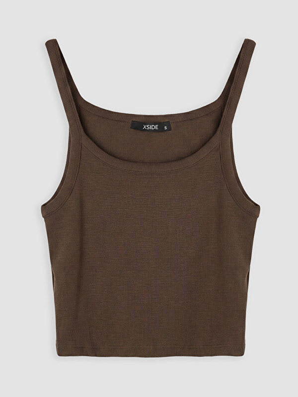 XSIDE U Yaka Kadın Fitilli Crop
