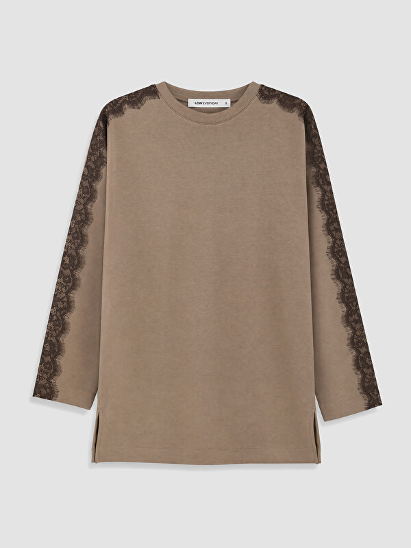 LCW EVERYDAY Dantel Detaylı Soft Touch Kadın Tunik