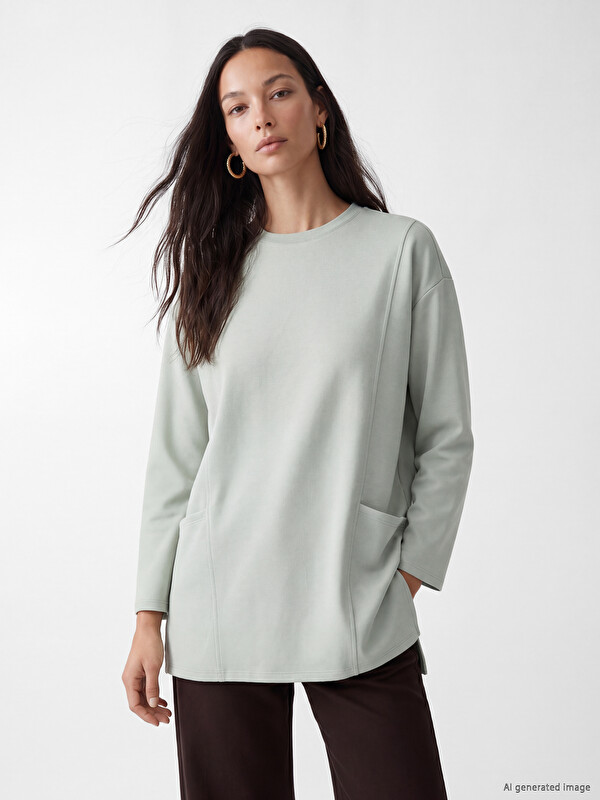LCW EVERYDAY Soft Touch Kadın Sweatshirt Tunik