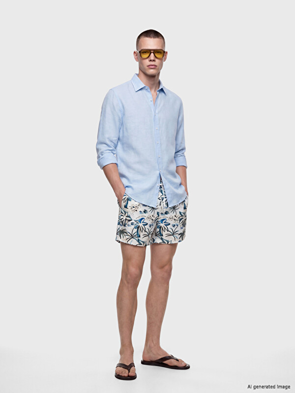 LCW SWIMWEAR Short de bain homme court à motifs