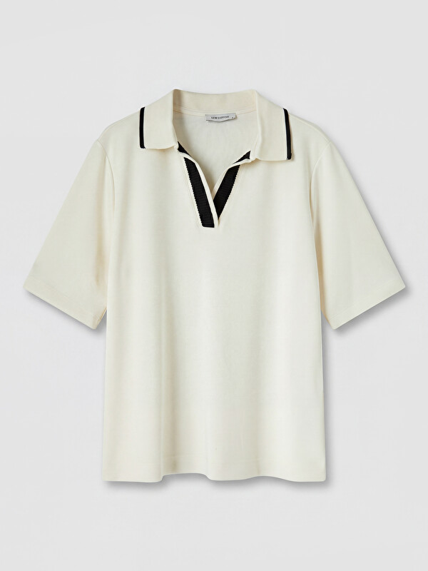 LCW EVERYDAY Polo Yaka Kadın Tişört