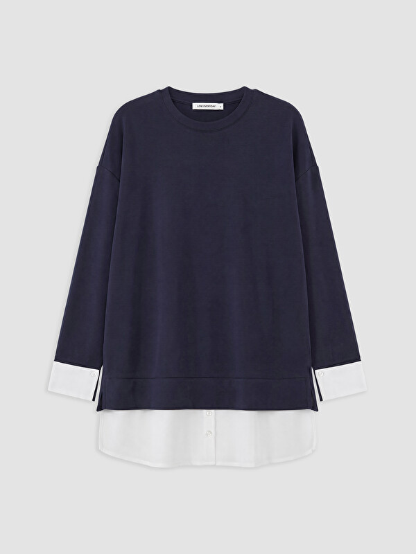 LCW EVERYDAY Soft Touch Oversize Women's Sweatshirt Tunic