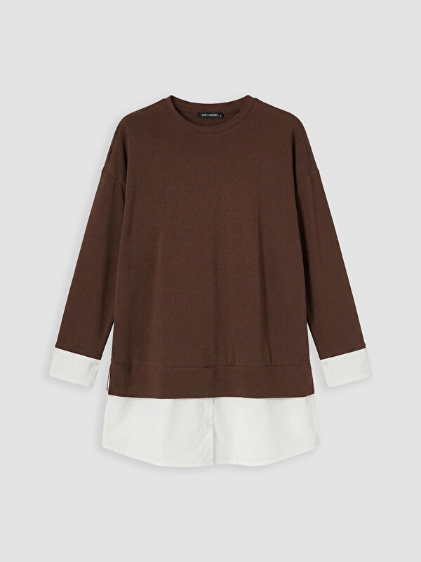 LCW EVERYDAY Soft Touch Oversize Kadın Sweatshirt Tunik