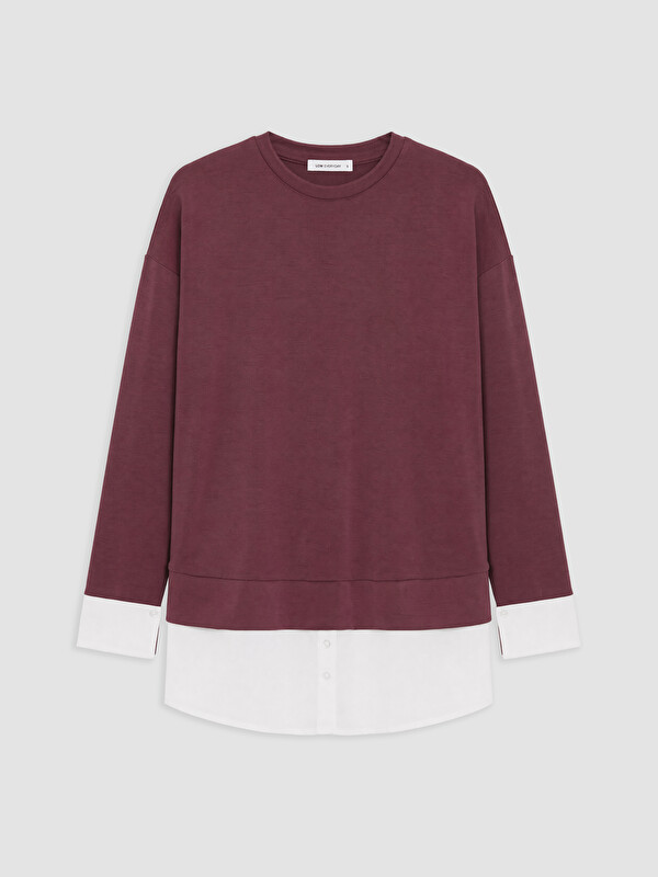 LCW EVERYDAY Soft Touch Oversize Women's Sweatshirt Tunic