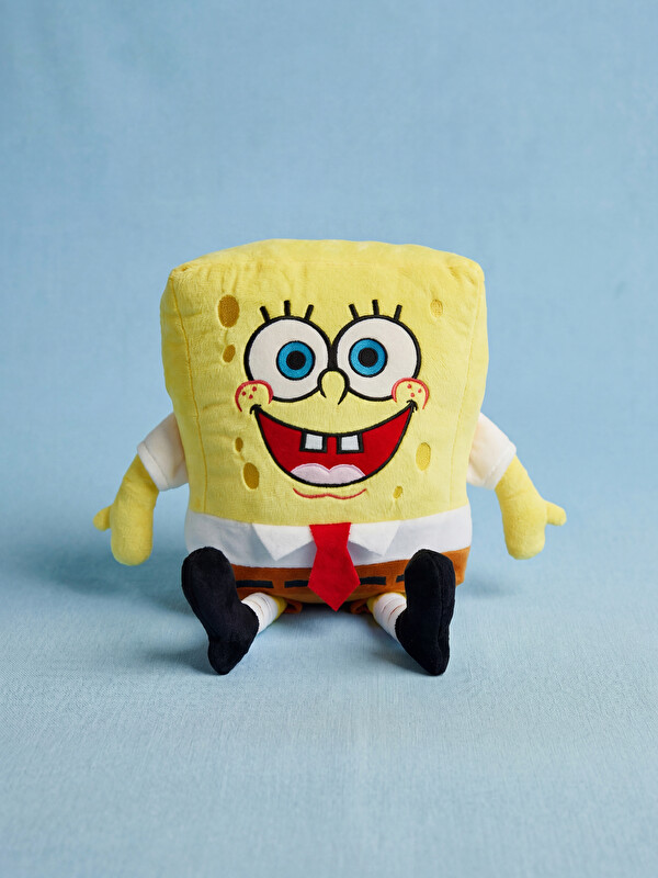 LCW HOME Plišani dječiji jastuk sa 3D Sponge Bob figurom