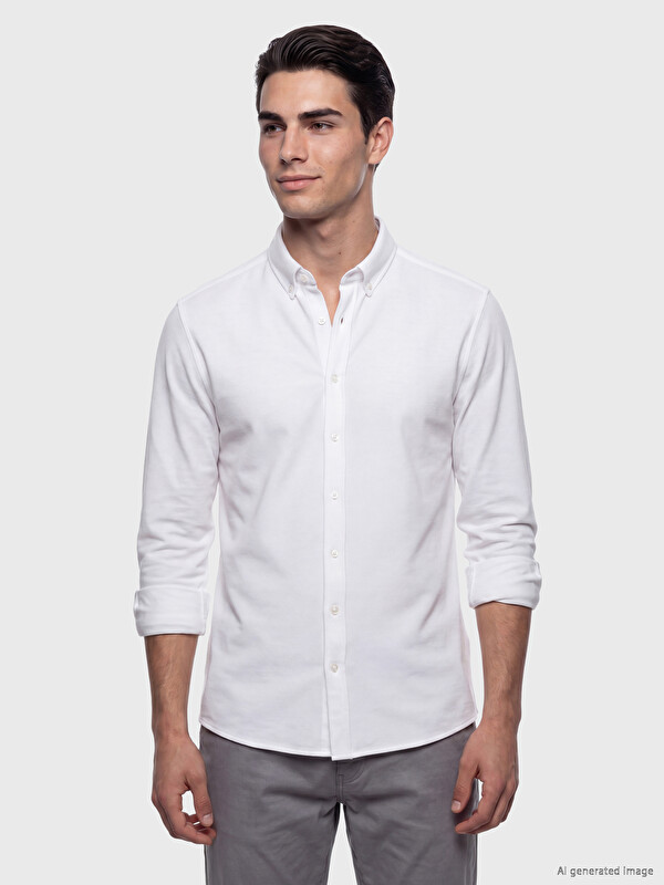 LCW BUSINESS Regular Fit Erkek Dokulu Gömlek