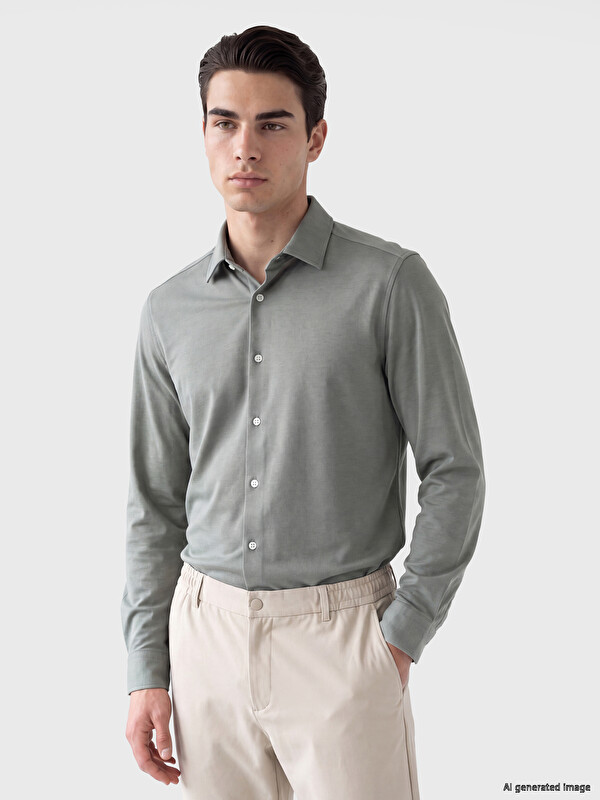 LCW BUSINESS Regular Fit Erkek Dokulu Gömlek
