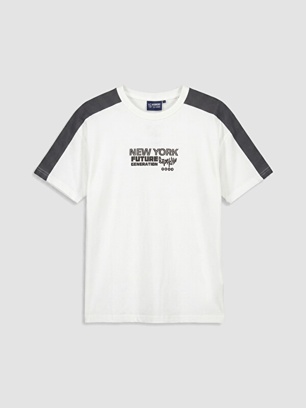 LCW Kids New York Baskılı Erkek Çocuk Tişört