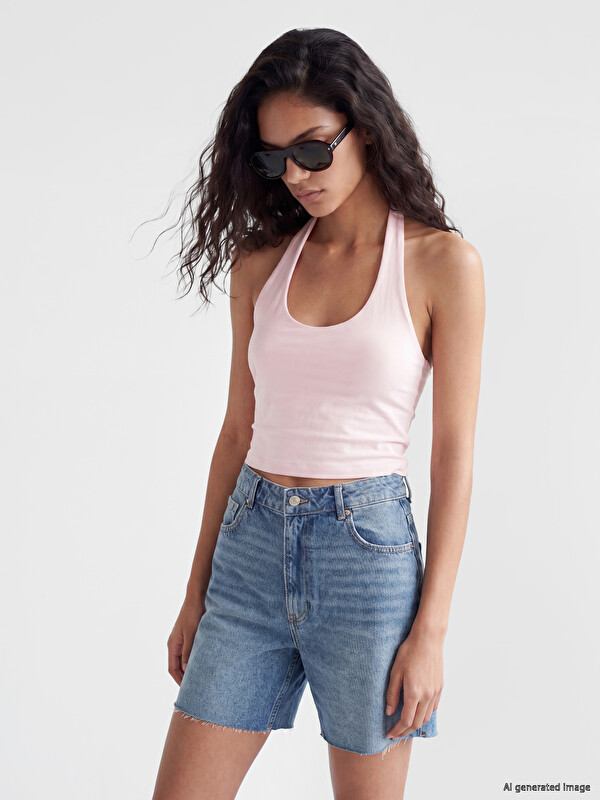 XSIDE Halter Neck Women's Crop