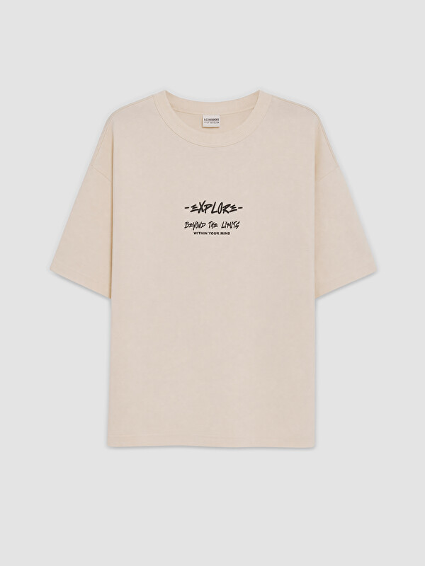 LCW Kids Crew Neck Printed Boys' T-Shirt