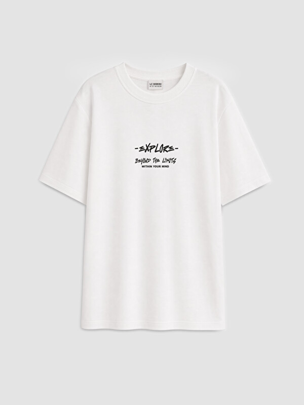 LCW Kids Crew Neck Printed Boys' T-Shirt