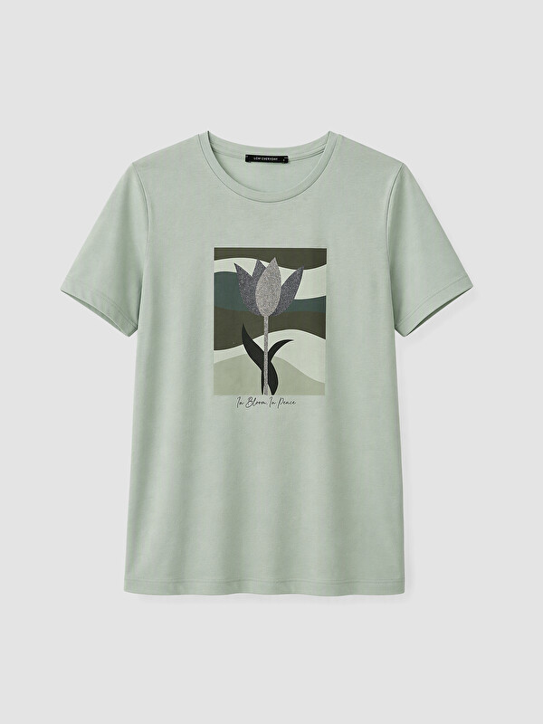 LCW EVERYDAY Woman Green T-Shirt