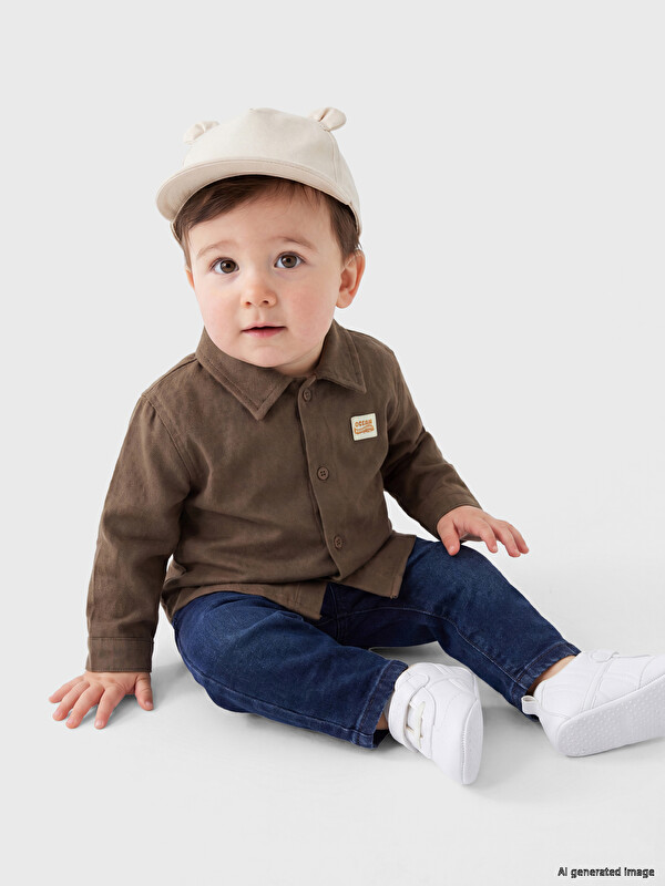 LCW baby Nakışlı Erkek Bebek Gömlek