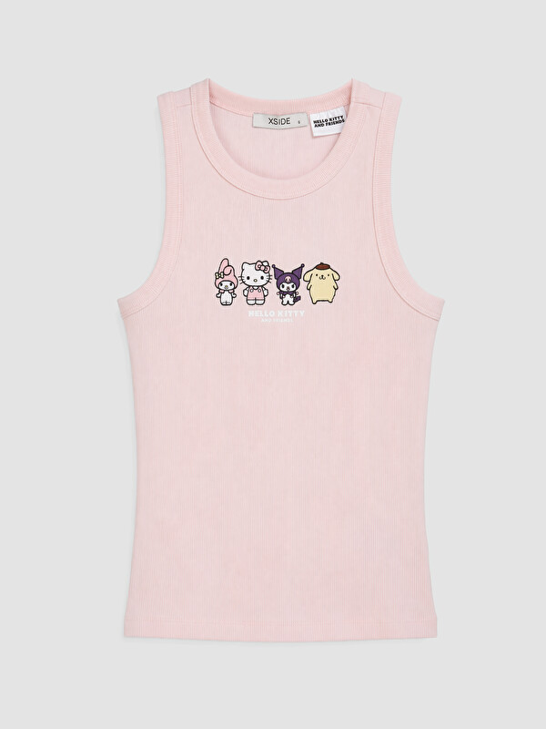 XSIDE Bisiklet Yaka Hello Kitty Baskılı Kadın Atlet