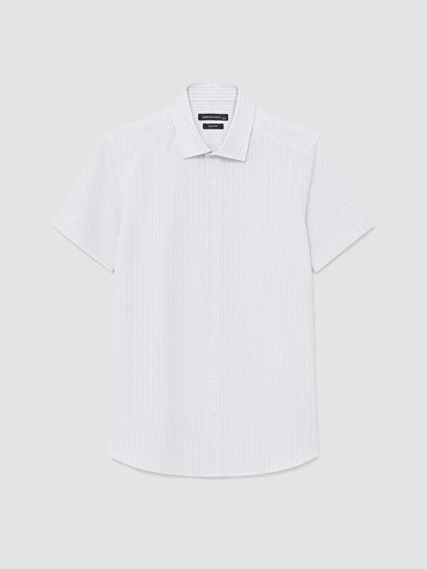 LCW BUSINESS Slim Fit Çizgili Erkek Gömlek