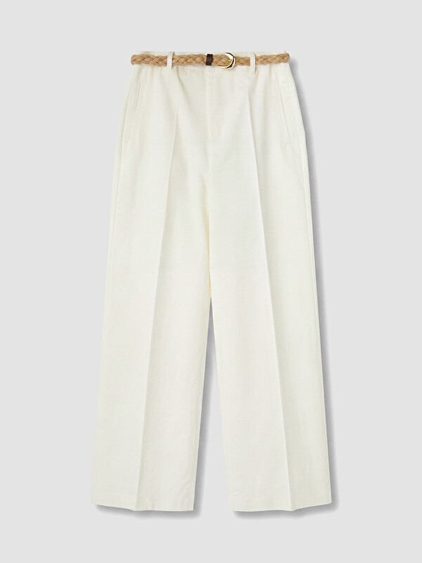LCW Vision Loose Fit Kemerli Kadın Pantolon