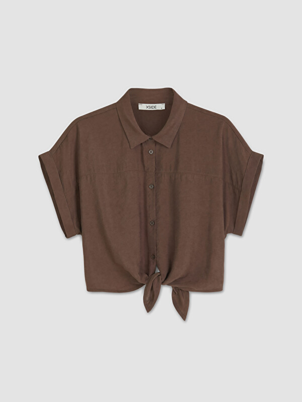 XSIDE Woman Brown Shirt