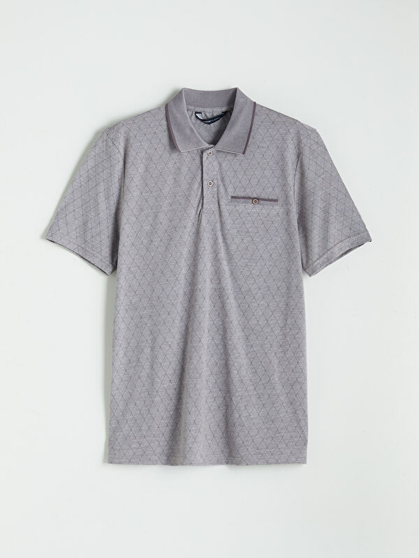 LCWAIKIKI Classic Polo Yaka Desenli Erkek Tişört