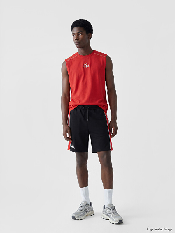 Kappa LC WAIKIKI Regular Fit Baskılı Erkek Spor Şort