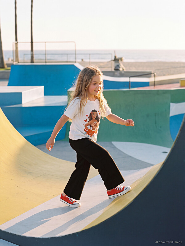 LCW Kids Elastic Waist Girls' Sweatpants