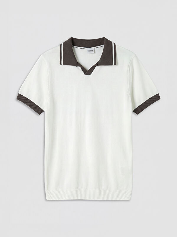 LCW Kids Polo Yaka Erkek Çocuk Triko Kazak