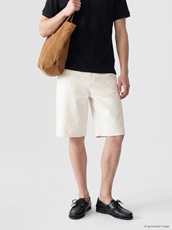 XSIDE Relax Fit Gabardin Erkek Şort