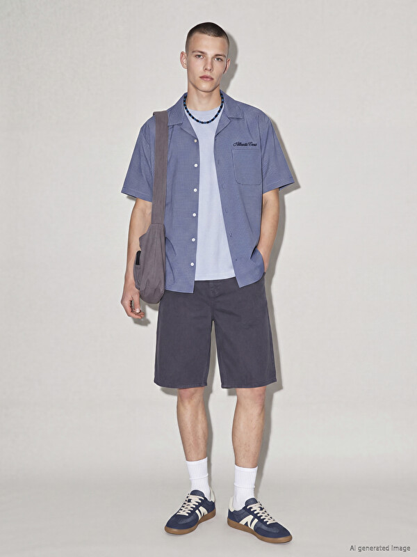 XSIDE Relax Fit Gabardine Men's Shorts