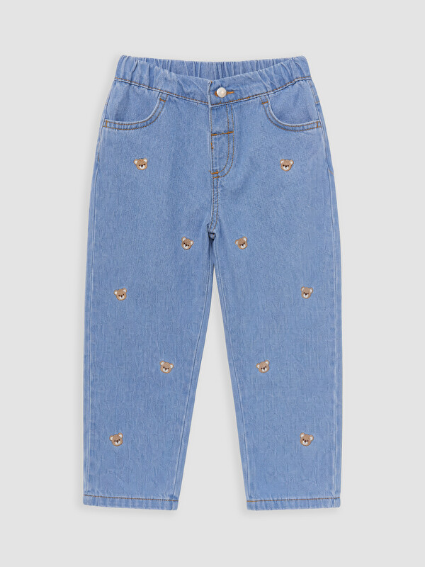 LCW baby Regular Fit Erkek Bebek Nakışlı Pantolon