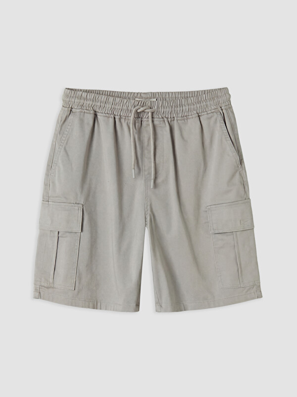 XSIDE Regular Fit Beli Lastikli Erkek Kargo Şort