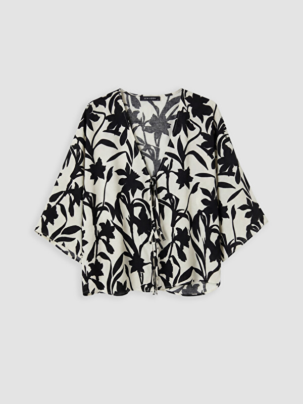 LCW Vision Çiçekli Oversize Kadın Kimono