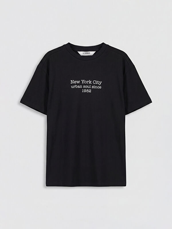 LCW Kids New York Baskılı Erkek Çocuk Tişört