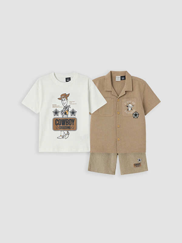 LCW Kids Toy Story Lisanslı Erkek Çocuk 3'lü Takım