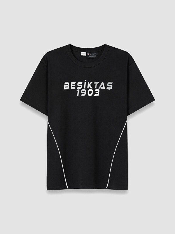 LCW Kids Beşiktaş Baskılı Erkek Çocuk Soft Touch Tişört